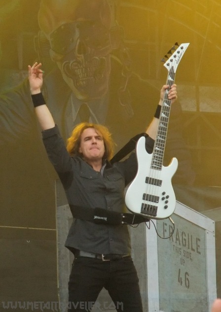 David Ellefson of Megadeth at the Sonisphere Festival in Bucharest