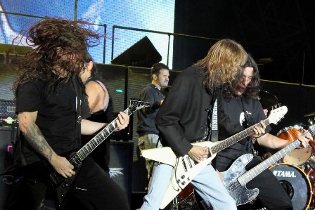 Charlie Benante at the Sonisphere Festival, live with Metallica