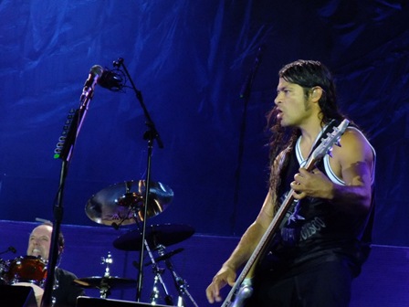 Robert Trujillo from Metallica in Werchter - July 5 2009