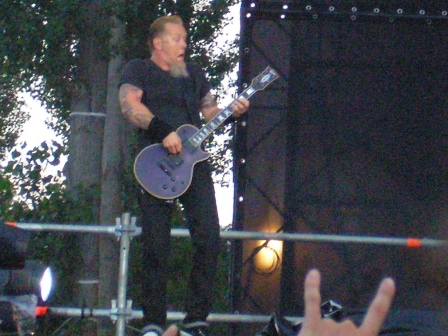 James Hetfield and Lars Ulrich from Metallica playing at Rock Werchter Festival, Werchter