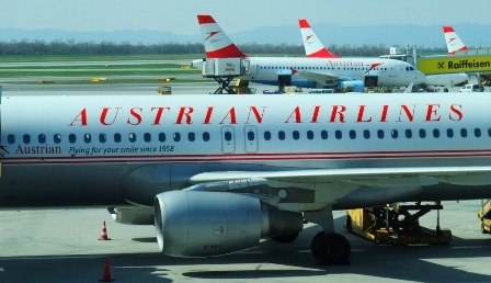 Austrian Airlines classic airliner