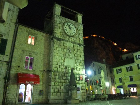 The bus station in Kotor, Montenegro