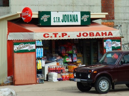 Guess what's written! It makes sense in cyrillic and Latin