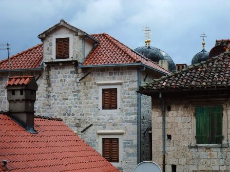 Colourful houses in Kotor, Durmitor National Park, Montenegro