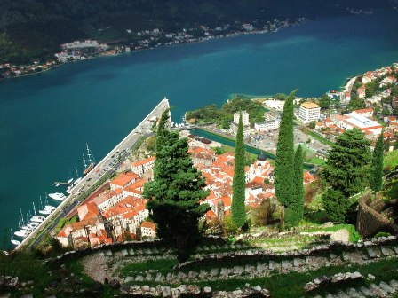 The Monument for the Victims of Fascism, or Spomenik Zrtvama Fasizma na Zabljaku in Kotor in Montenegro