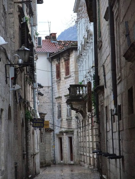 The bus station in Kotor, Montenegro