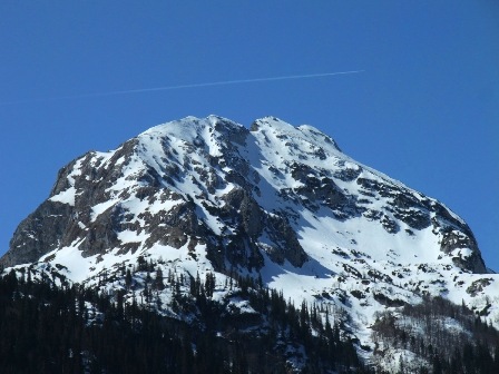 Međed peak and a plane, Durmitor National Park, Montenegro