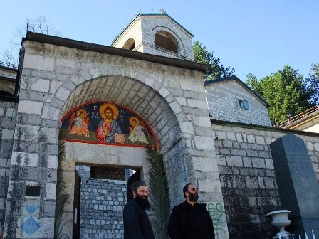 The bus station in Cetinje, Montenegro