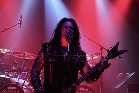 David Vincent on vocals and bass with Morbid Angel