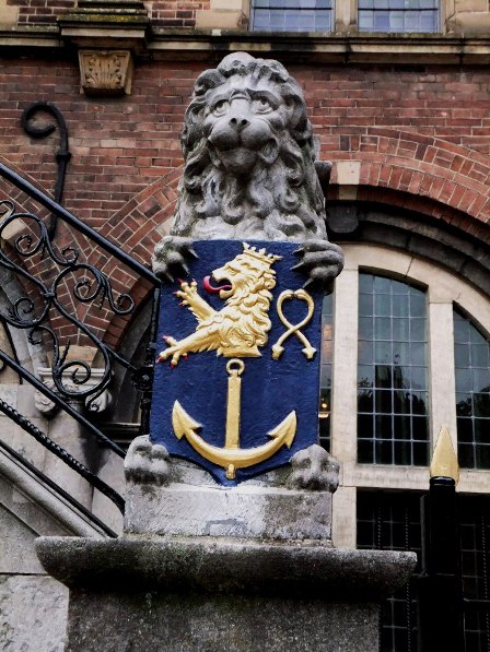 Guardian lion in Venlo, The Netherlands