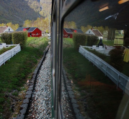 Through the window of the Flåmsbana