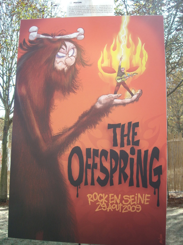 Poster for The Offspring live at ock En Seine Festival in St Cloud, Paris, France