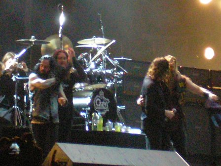 Ozzy Osbourne band greeting the Graspop crowds