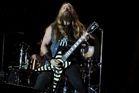 Zakk Wylde on stage with Ozzy Osbourne