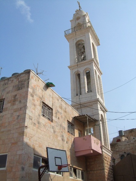 Want to play basketball? St Mary Syrian Orthodox Church, Bethlehem.