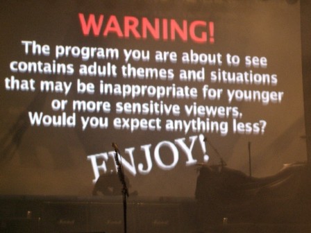 A warning before the Poison show...