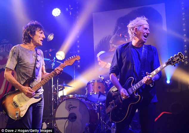 The Rolling Stones private show in Paris - Ronnie Wood and Keith Richards