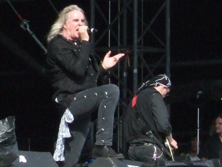 Biff and Paul from Saxon live at Graspop Festival, Belgium, June 2008