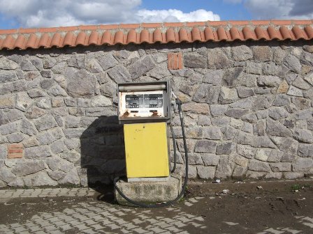 Fuel station in Gračanica, by the monastery walls