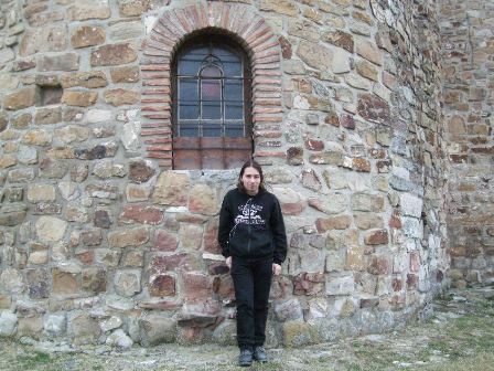 Metal Traveller at St. Peter's Church, Novi Pazar, Serbia