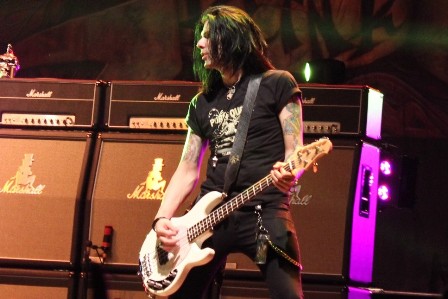 Todd Kerns on bass with Slash in Paris