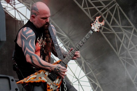 Kerry King at the Sonisphere Festival, live with Slayer