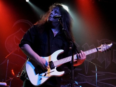 Michael Romeo on lead guitars with Symphony X