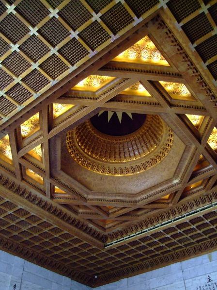 Decorated roof of Chiang Kai-Chek Memorial Hall, Taipei, Taiwan