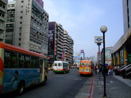 Street scene in Taipei, Taiwan