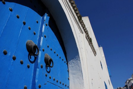 White houses and blue gates in Sidi Bou Said