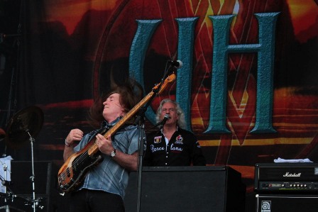 Trevor Bolder and Phhil Lanzon at the Hellfest with Huriah Heep