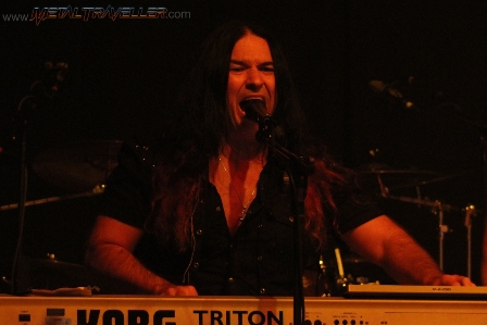 Nick Marino on vocals and keyboards with Yngwie Malmsteen live in Bogotá